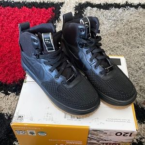 Nike Lunar Force 1 Duckboot 882842-001 Black/Metallic Silver-